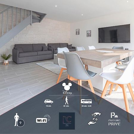 *Disneyland-Paris* 9 Pers, 2 Parkings, Wifi, Ac Монтеврен Екстериор снимка